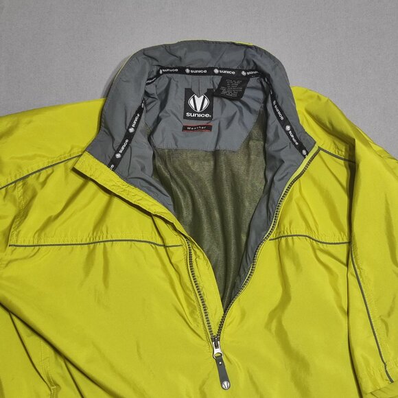Sunice Weather performance jacket men's size M lime green colour short sleeve - Picture 3 of 12